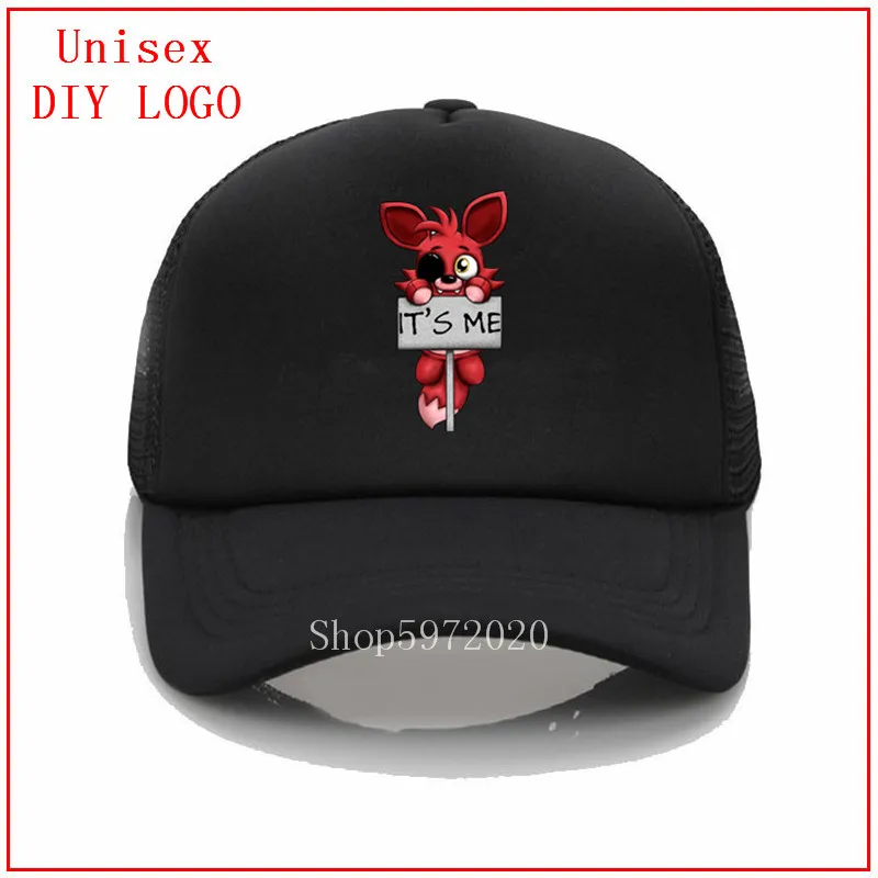 Новейшая сетчатая Кепка FNAF плюшевая бейсбольная кепка с принтом Foxy Мужская s wo