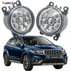 2 шт. Стайлинг автомобиля передняя противотуманная фара для Suzuki SX4 S-cross 2-е поколение Facelift 2016-2019 2020 2021 9 шт. светодиодные противотуманные фары H11 DRL