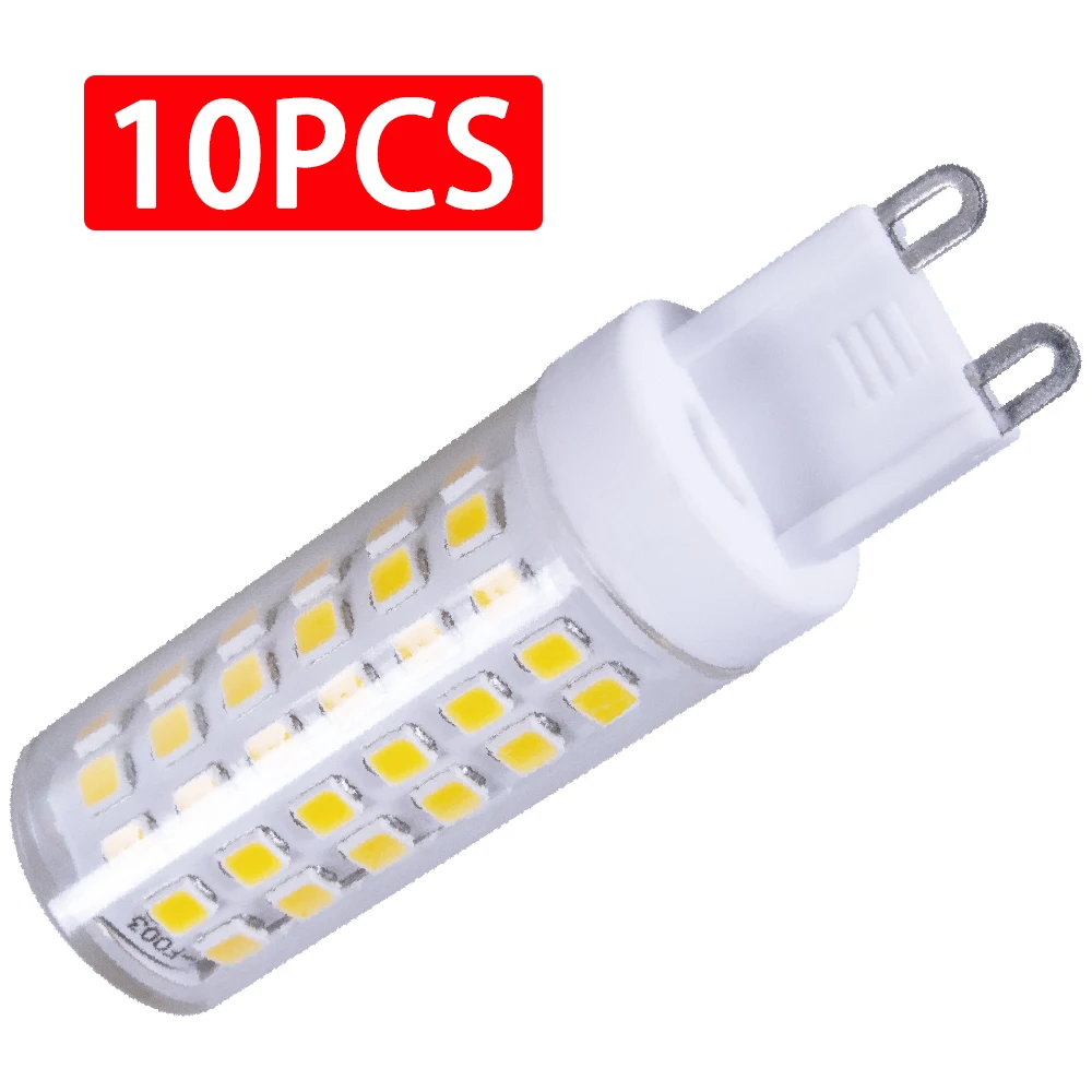

10PCS Brightest G9 LED Lamp AC220V 3W 5W 7W Ceramic SMD2835 LED Bulb Corn Light Warm/Cool White Spotlight replace Halogen light