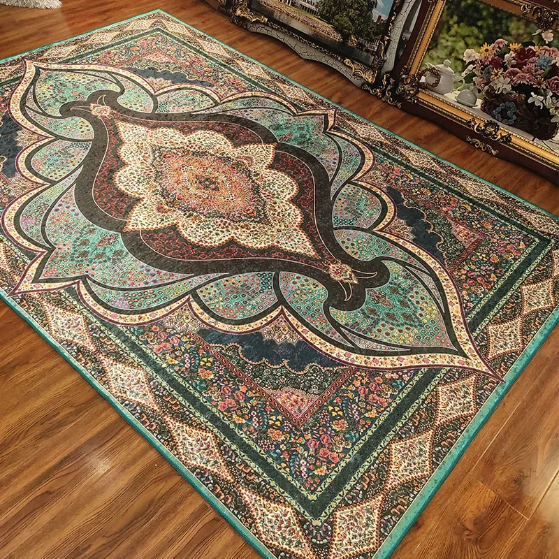 

Retro Persian Turkish European Style Carpet Living Room Coffee Table Carpet Bedroom Full of Ethnic Style Light Luxury Home