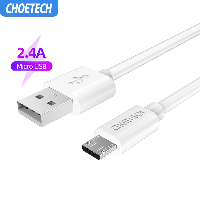 CHOETECH Micro USB кабель 2.4A Быстрый кабель синхронизации данных и зарядки для samsung LG huawei Xiaomi LG Andriod Phone usb кабели для зарядки