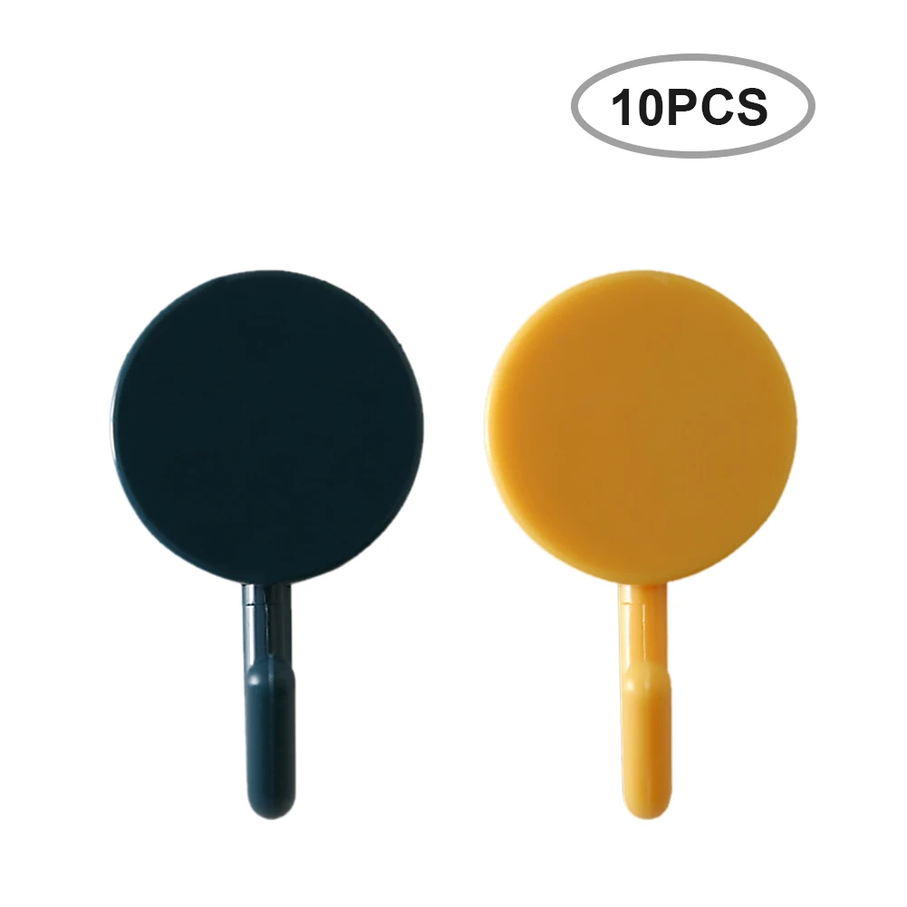 Клейкие настенные крючки однотонные без следов для ванной комнаты 10 шт. | Дом и