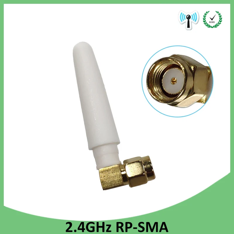 GRANDWISDOM 5pcs 2.4G antenna 2dbi sma female wlan wifi 2.4ghz antene pbx iot module router tp link signal receiver antena
