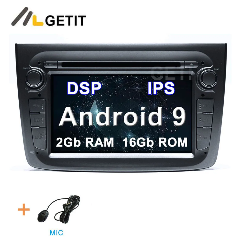 Black DSP 2G 16G DSP ips 64G Автомобильный DVD стерео Мультимедиа Радио gps Android 10 для Alfa Romeo Mito 2008 - Цвет: Black DSP 2G 16G