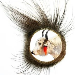 Кольцевой замок для мужчин и женщин 5 шт. натуральные круглые бусины из овечьего