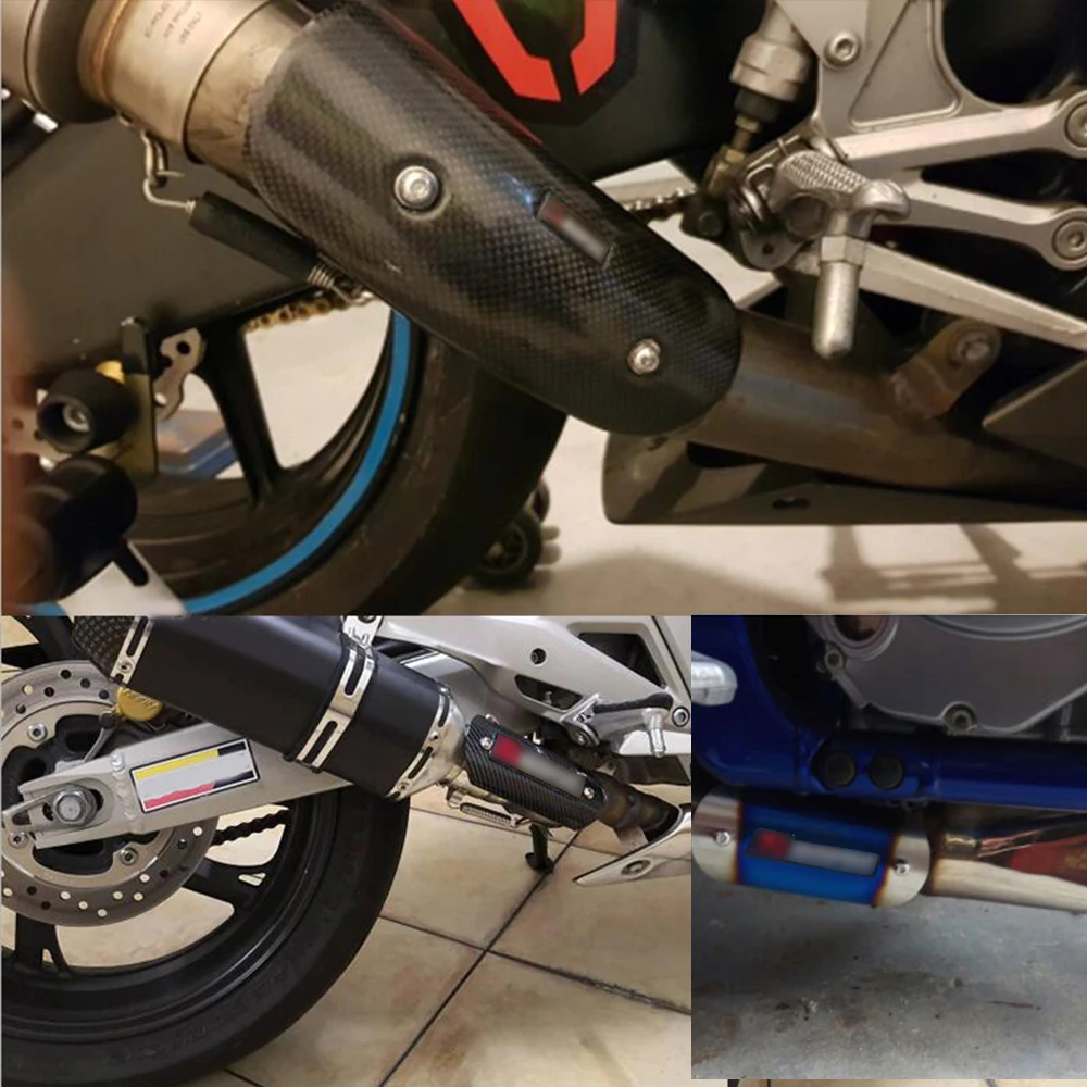 Защитный кожух для выхлопной трубы мотоцикла для Honda Shadow 600, Kawasaki Ninja 400, KTM Duke 690, Suzuki Bandit 1250 и Yamaha MT10.