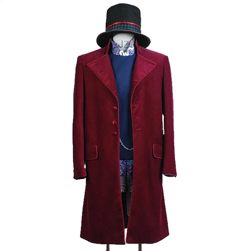 Одежда для косплея Чарли и шоколадная фабрика | Тематическая одежда униформа