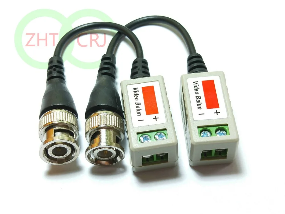 100 пар Лот видео балун витой пассивный приемопередатчик CCTV UTP BNC DVR камера Cat5