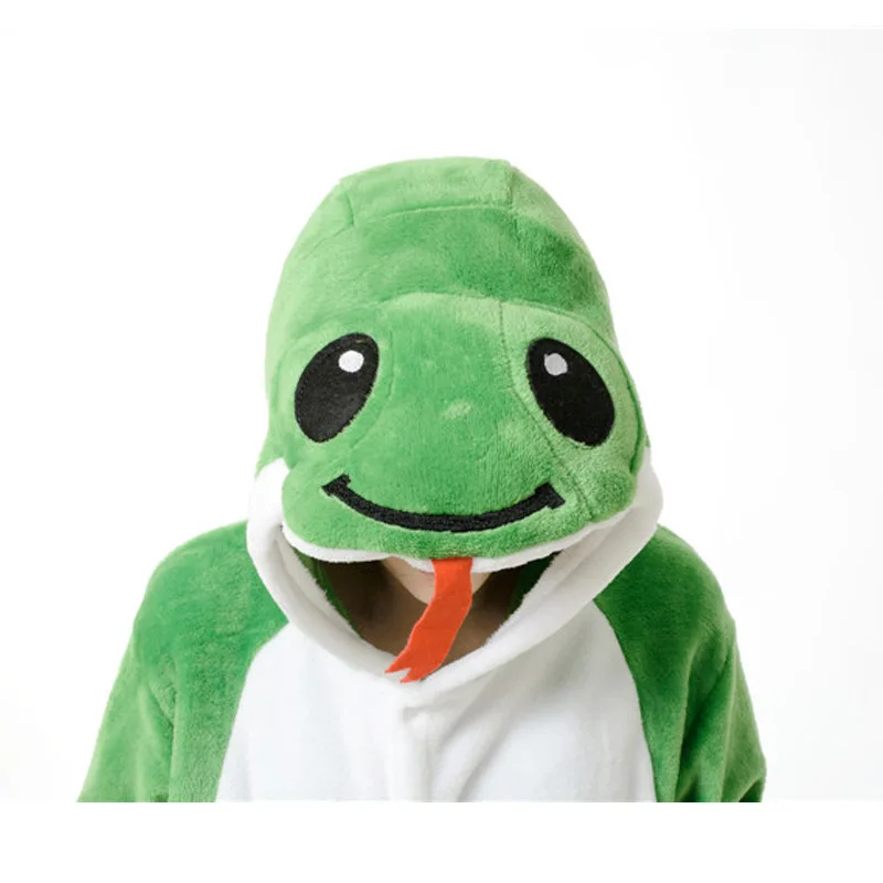 Пижамы в виде змеи для женщин костюм животных мужские взрослые комбинезоны