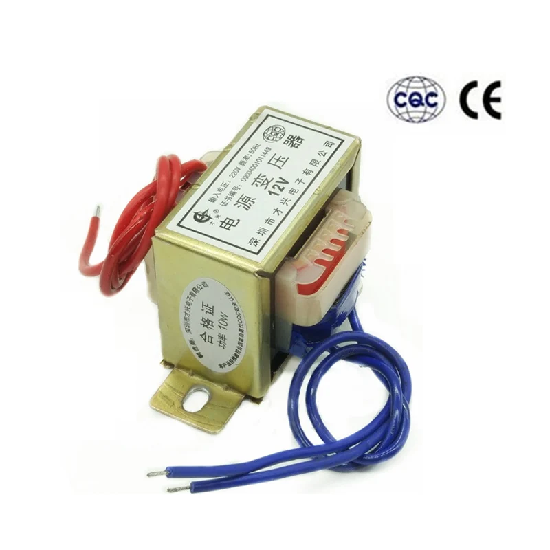 

AC6V 9V 12V 15V 18V 24V 48V Output Voltage 10W EI Copper Core Input 220V 50Hz Single/Dual Voltage Copper EI48 Power Transformer