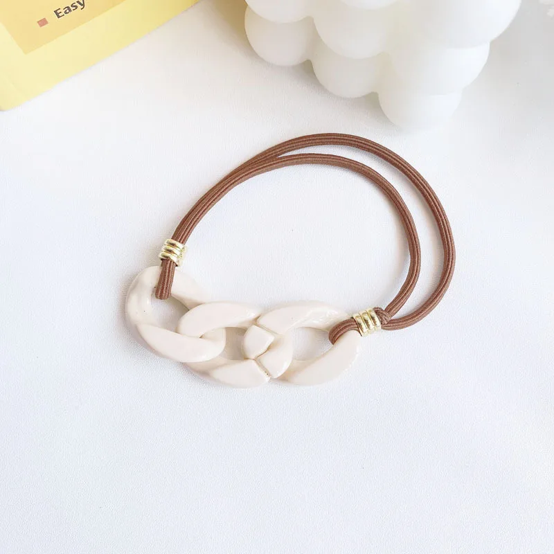 

Twist Chain Hair Rope Hair Tie Hair Band Elastic Hair Bands Simple Personality Hair Accessories Hairpins for Hair Women
