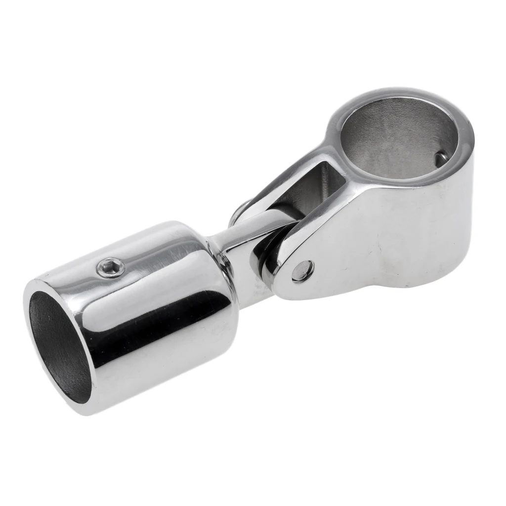

1X Marine Boat Deck Hinge Mount with 1 inch (22mm) Eye End Cap Bimini Top Fitting