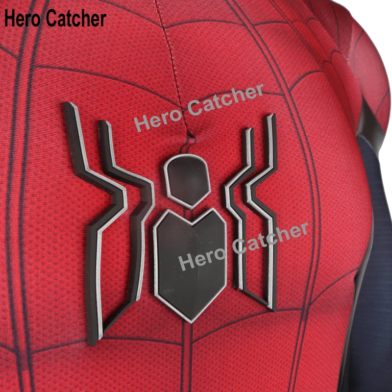 Герой Catcher новая технология Высокое качество мышечный оттенок рельефный логотип FFH Человек-паук костюм резиновая печать FFH Человек-паук костюм