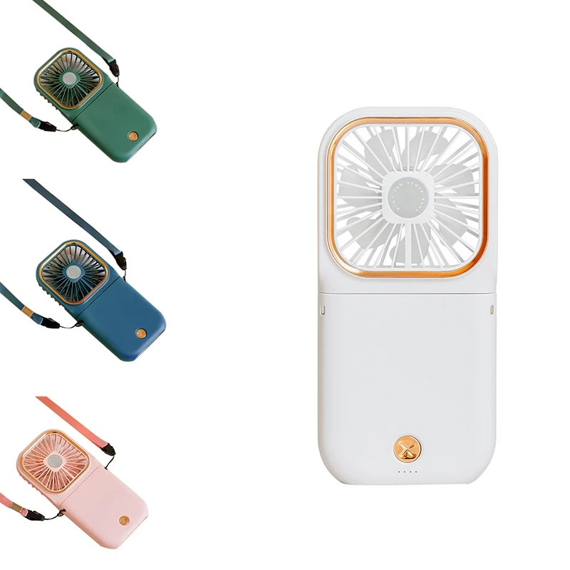 

Folding Telescopic Fan Hanging Neck Fan Handheld Small Fan Pocket Student Mini Fan