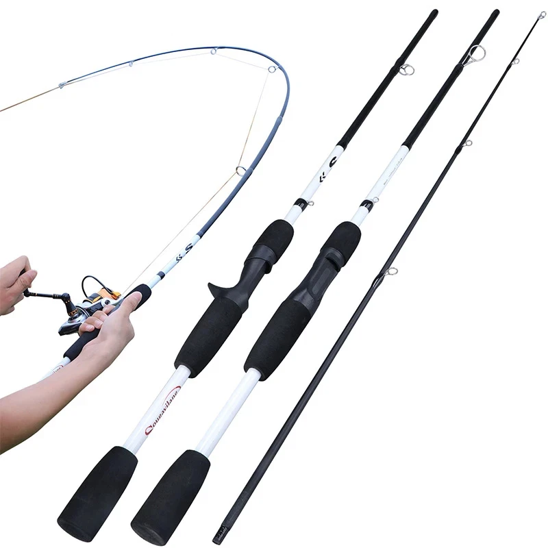 

PPFUN 2021 New 2/3 Sections Carbon Fiber Spinning/Casting Fishing Rod Ultralight Weight Fishing Pole Travel Rod Fishing Pesca