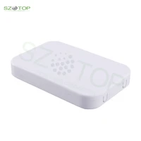 free shipping multi function 2 ports abs ffth fiber desk type fiber optic fusion protection box for drop cable optic fiber fused