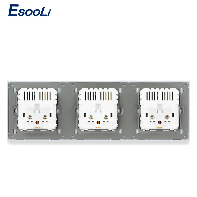 Розетка стеновая Esooli со стеклянной панелью 6 USB-портов 258 х86 мм | Обустройство дома