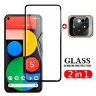 2 в 1 защитное закаленное стекло для объектива камеры Google Pixel 5 4a Pixel5 Pixel4a 5G EL4