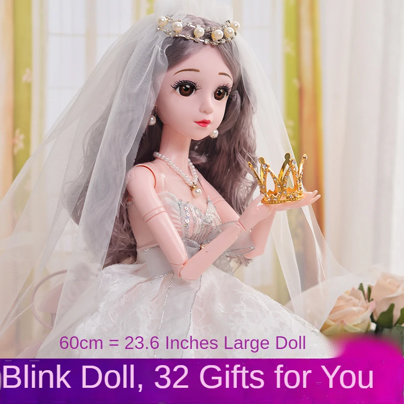 

Бесплатная доставка 60 см BJD 1/3 Кукла девочка подарок на день рождения игровой домик игрушка на Рождество