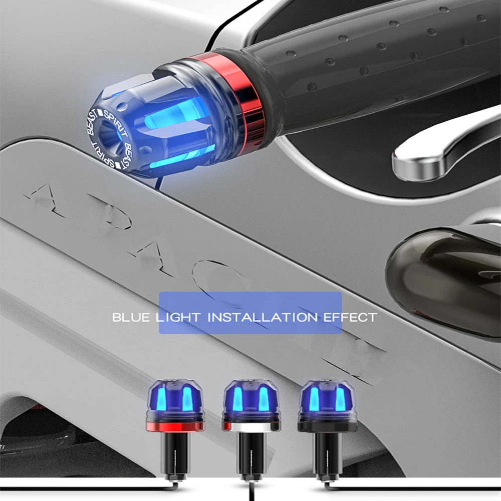 Дух зверя мотоцикл сцепление Бар Конец светодиодная Поворотная сигнальная лампа