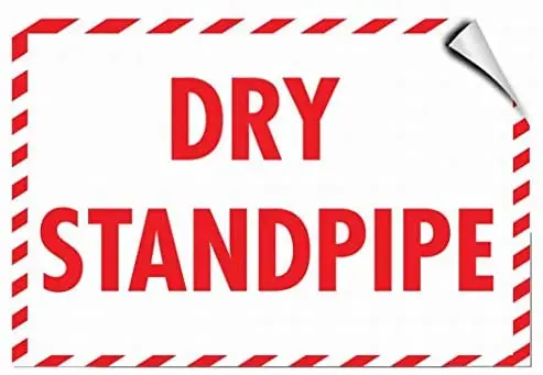 

Dry Standpipe Hazard Fire 8x12 Tin Metal Signs