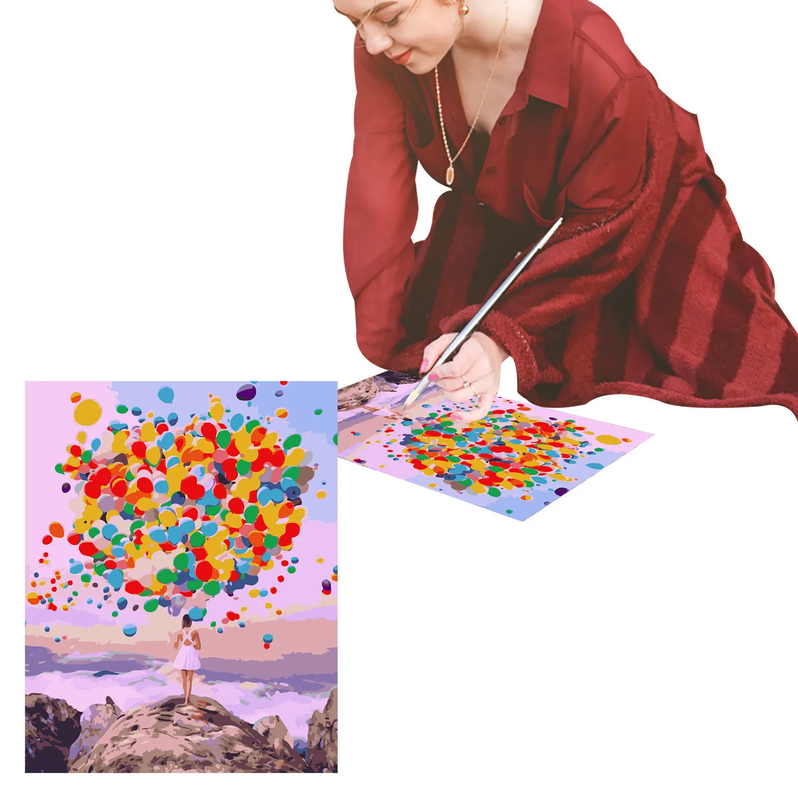 Картина маслом сделай сам игрушки Радужный шар женские подарки для детей модная