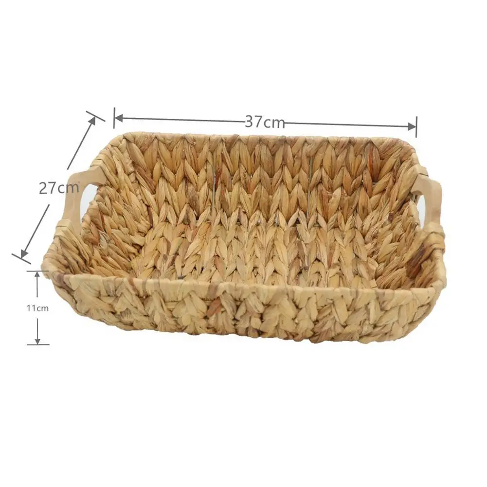 

Hand-woven Storage Basket Clothing Storage Basket Grass Woven Rectangular Storage Basket Storage Container Sundries Organizer