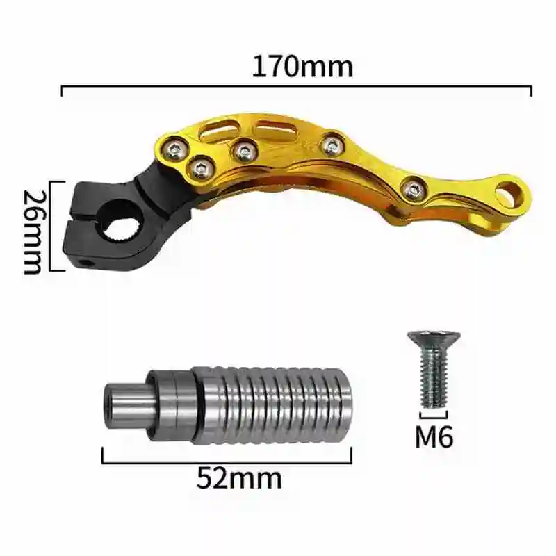 

1PCS Universal Motorcycle Gear Lever Dirt Bike Motorcycle Starting Shift Lever Parts Aluminum alloy Material Gold Color
