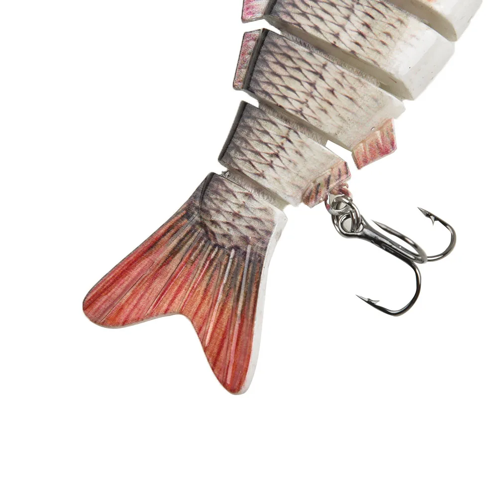 

10cm Multi Jointed Hard Fishing Tackle Lure Swim-bait Hard Bait Crank-bait Pike