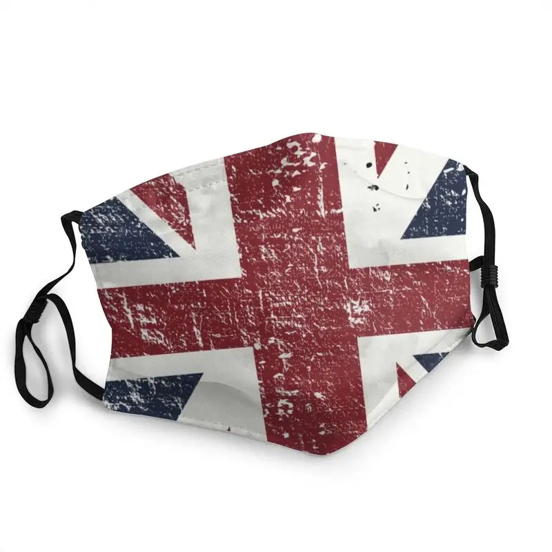 

Маска для взрослых с британским флагом, дышащая маска для лица против пыли и смога, маска-респиратор