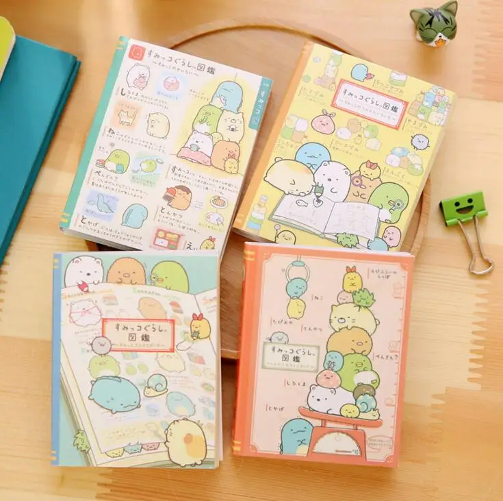 Милый Sumikko guurashi 4 складной блокнот для заметок N Times Sticky Notes memo закладки блокнота