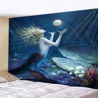 mermaid tapestry psychedelic colorful wall hanging dream features home decoration wall art yoga mat beach mat wild sleeping mat