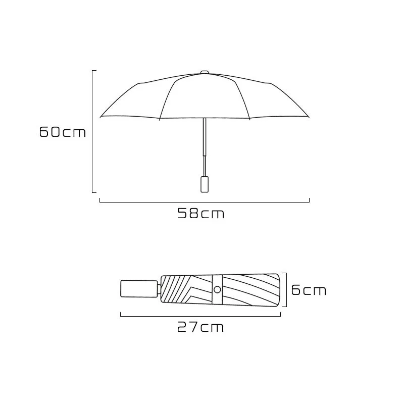 2020 горячая Распродажа тройной ручной открытый простой Ветрозащитный Зонт с