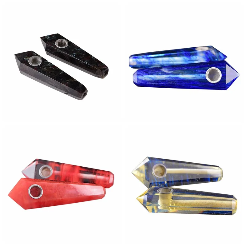 Натуральный красивый аметист флюорит Лазурит кристалл кварцевая труба для