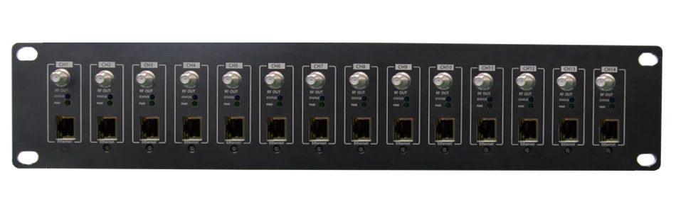 2RU монтаж в стойку установка 1-14channel крошечные HD RF модуляторы в всего 2RU стоечное пространство делает вашу настройку легкой 2U