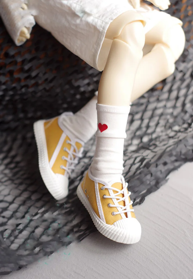 

Кукольная обувь для шарнирных кукол, подходит для размеров 1-3, 1-4, 1-6, MSD YOSD, модная повседневная разноцветная холщовая фотообувь с резиновой п...