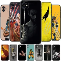 marvel wolverine phone cases for iphone 11 pro max case 12 pro max 8 plus 7 plus 6s iphone xr x xs mini mobile cell women