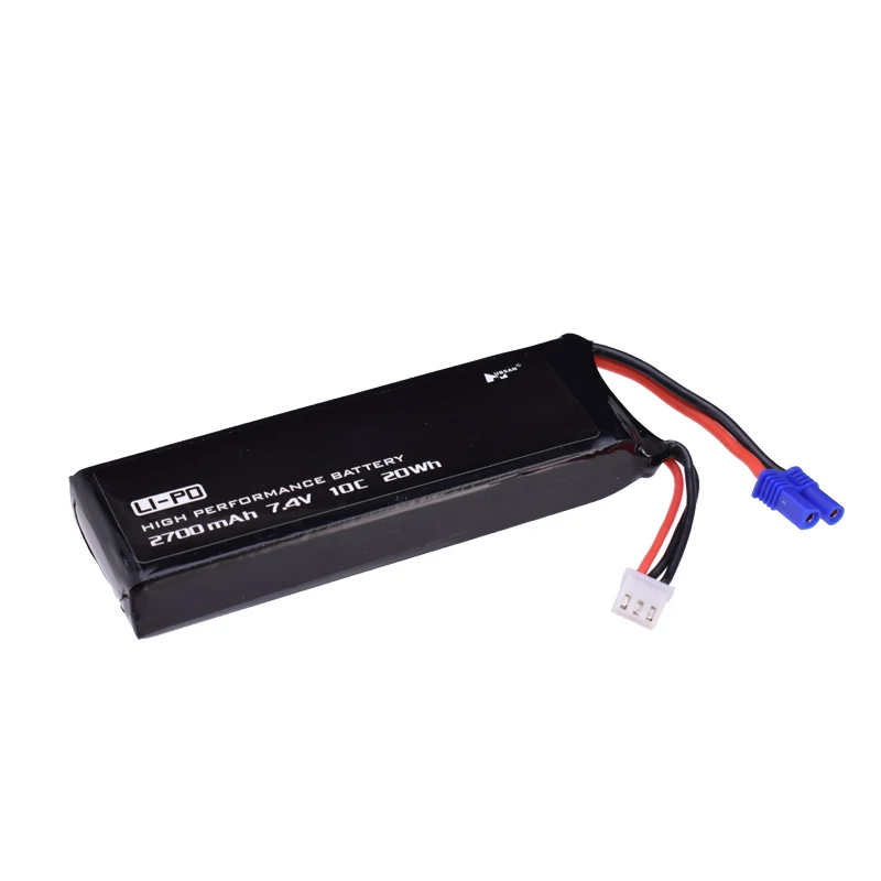 Original 7.4V 2700mAh 10C Rechargeable Battery 7.4 v 2700 mah H501S For Hubsan X4 RC Quadcopter Spare Parts | Игрушки и хобби