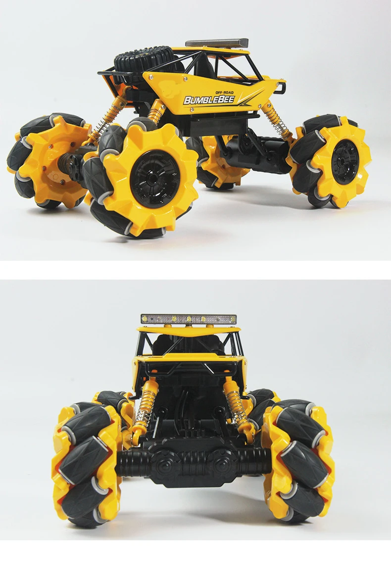1:16 2,4G RC автомобиль с Mecanum колеса 4WD RC Drift восхождение дистанционного Управление Stunt автомобилей танцующие led Музыка внедорожный шмели автомобиль игрушка