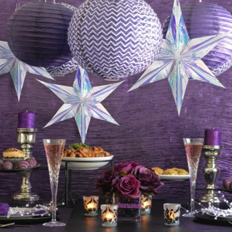 Шесть звезд орнамент детский душ для девочек висячий баннер бандаж Выпускной