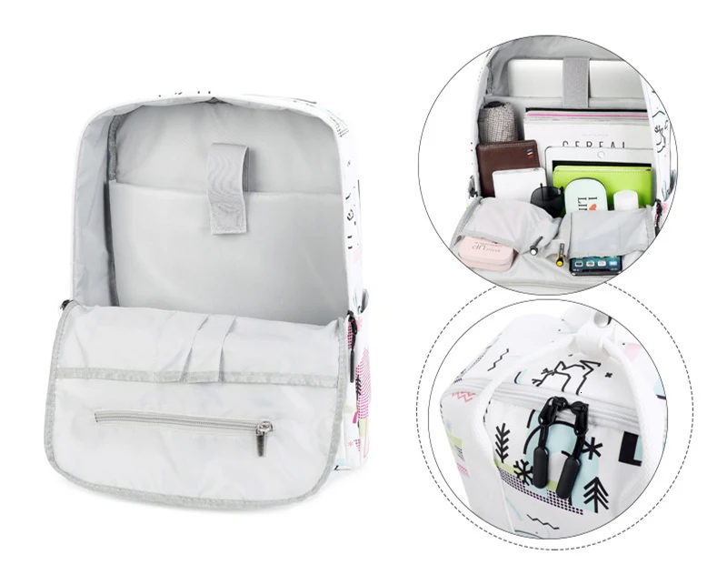 Fashion Girl School Bag for Teenagers Waterproof light Weight Girls Backpack Book bags printing kids backpacks mochila escolar