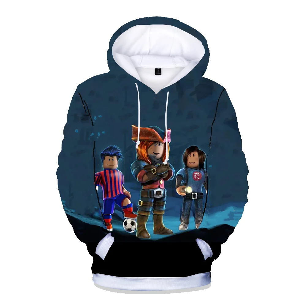 

Boys Robloxing hoodies 2021 New T Shirt Long Sleeve Children T-Shirts Cotton Autumn Kids Girls Tops big Children Clothes 3-14Y