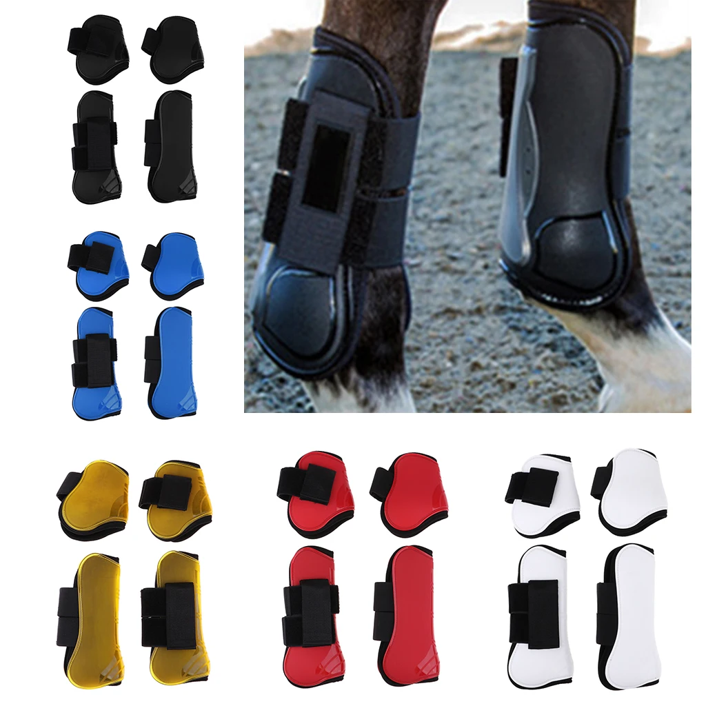 

4pcs/set Horse Tendon Fetlock Boots Jumping Horse Front Hind Leg Protection Boot