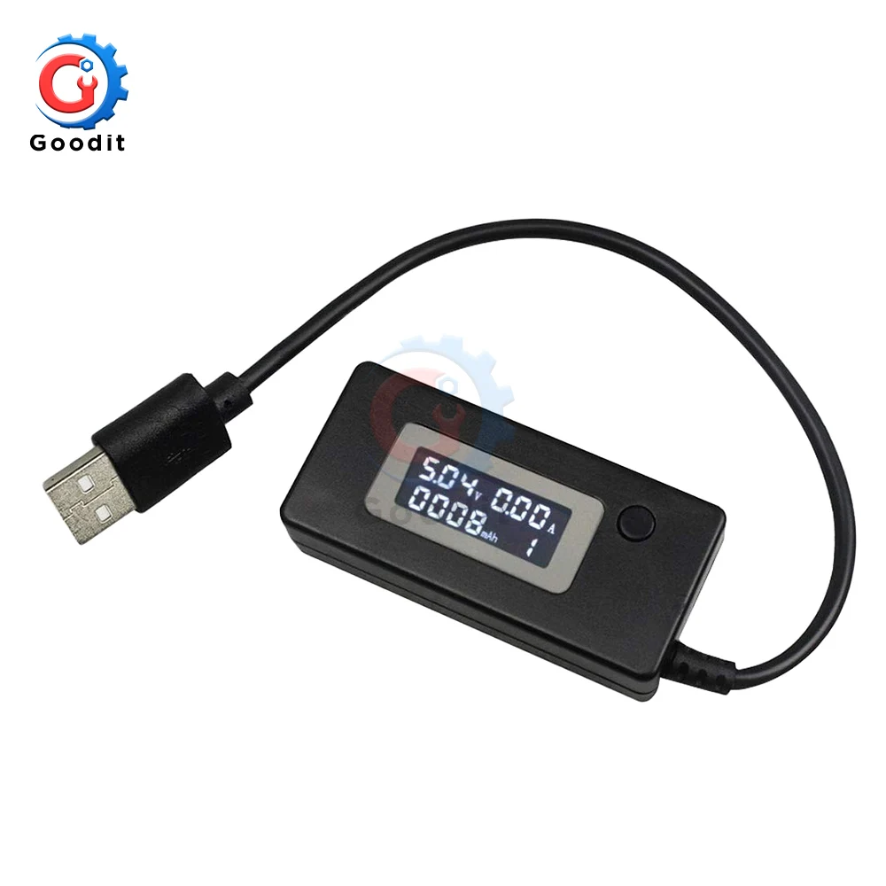 USB тестер Портативный Doctor Mini ЖК экран измеритель напряжения тока мобильное