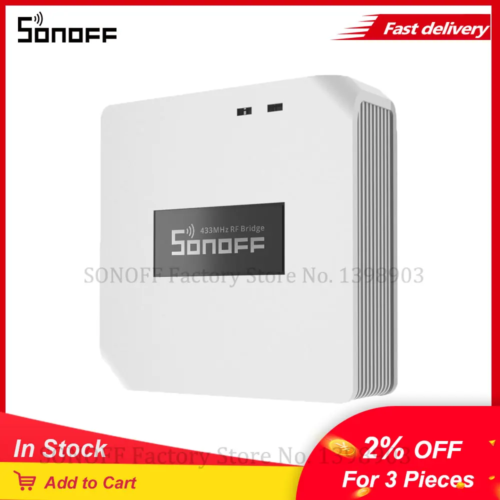 SONOFF RF BridgeR2 433 умный концентратор преобразователь МГц Радиочастотный пульт
