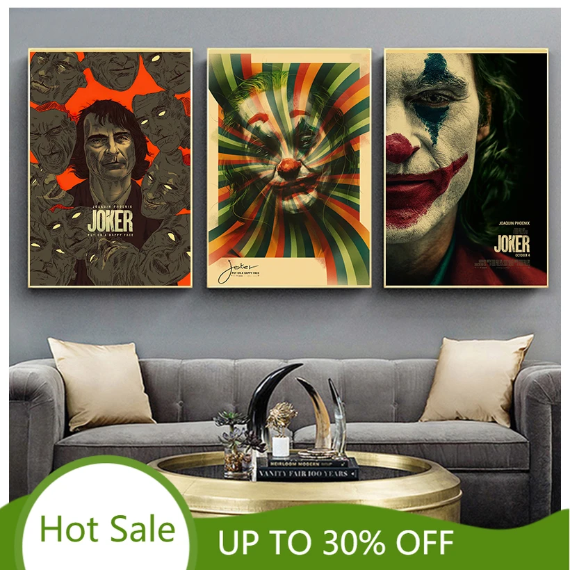 Хоакина Феникса &quot Джокер &quot2019 DC фильмы Комиксы настенная живопись печать на