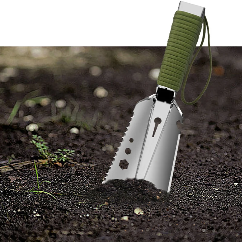 Многофункциональная садовая лопата с пилой и шестигранным ключом портативный