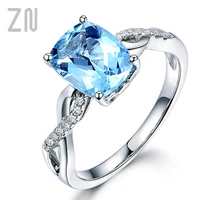zn jewelry ring trendy party classic silver plated rings jewelry woman engagement wedding gift