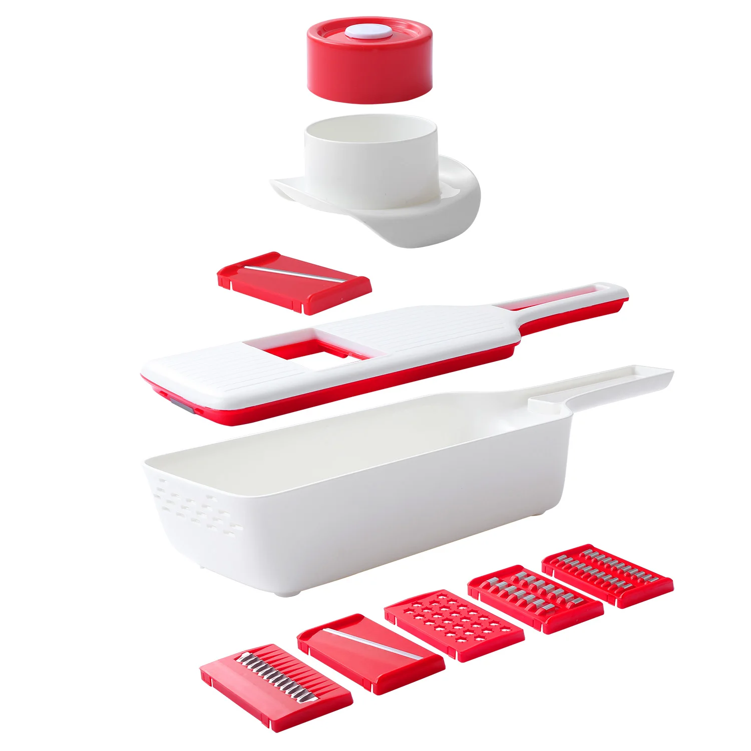 Многофункциональная овощерезка мандолина для фруктов 6 в 1 моркови Салатница