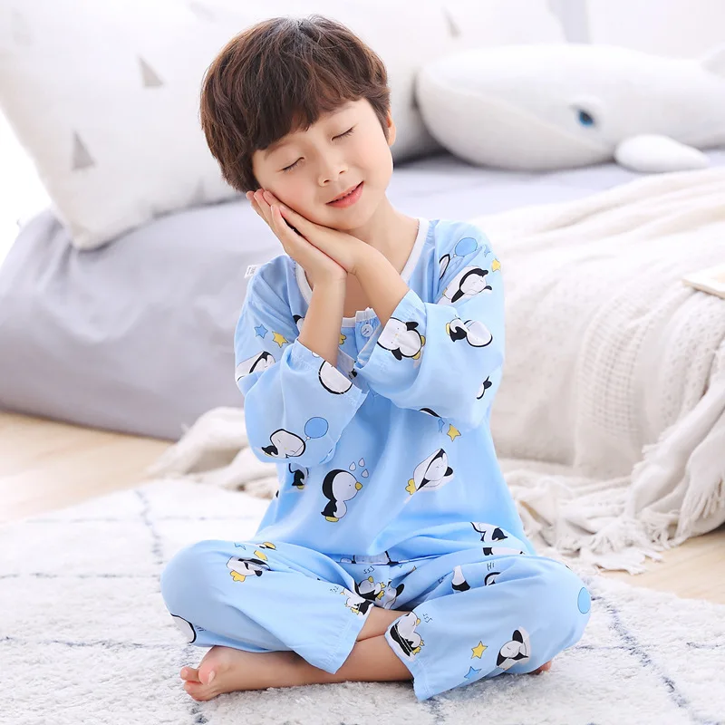 

Teens Pijamas Long Sleeve Cotton Pyjamas Kids Clothes Sets Cartoon Big Boy Sleepwear Cute Pajamas For Boys 4 6 8 10 12 Years